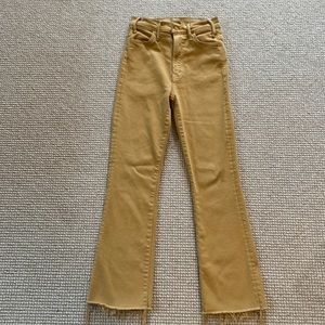 MOTHER denim The Hustler Ankle Fray size 25